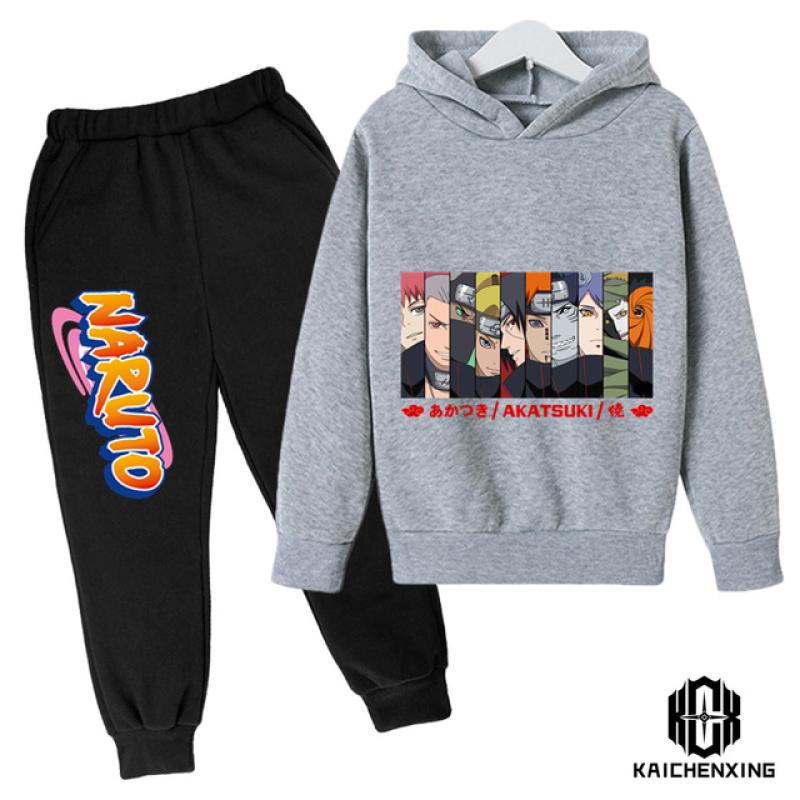 Cool Naruto Sports Suit Anime Hoodie Essential Children's Wear Men's Suit New Men's Suit Men's Fashion Suit Couple Hoodie