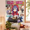 Lucky Star Anime Large Printed Wall Tapestry Hippie Vibe with Tarot Details BudgetFriendly Wall RugsHanging for Dorms  Spaces