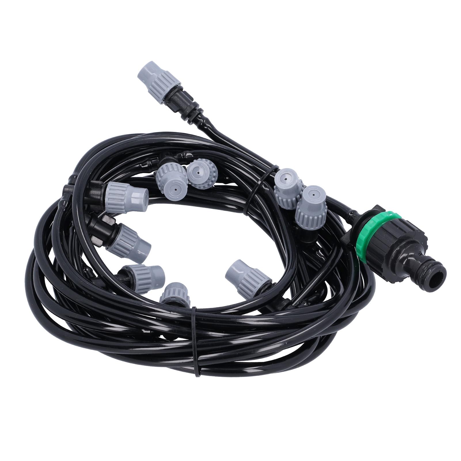 

10м 32.8фут 4 7 Ирригационный шланг с 10 распылительными форсунками для туманообразования Сад Теплица Терраса Система полива