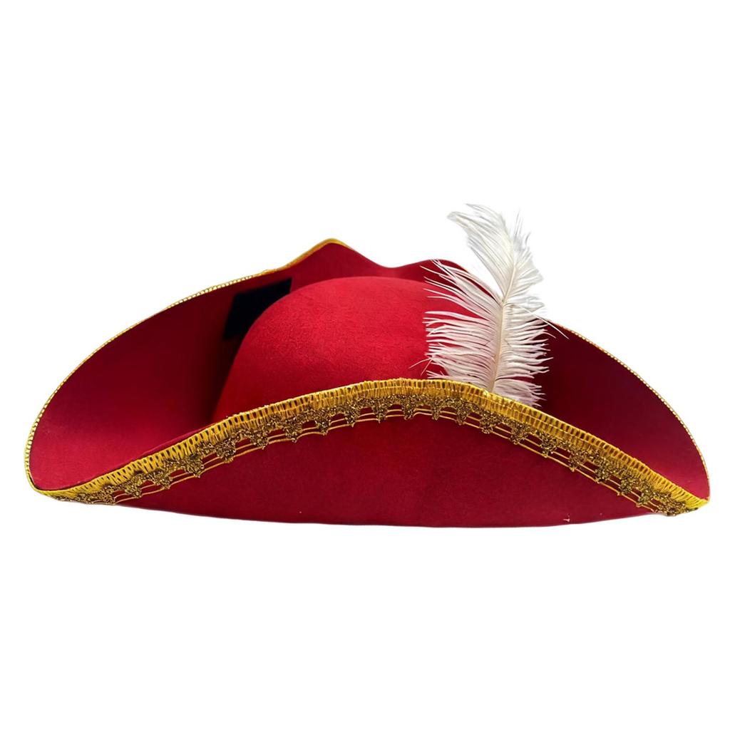 Pirate Hat Halloween Headwear Women Men Comfortable Birthday Stage Performance Festival Decor Gift Novelty Buccaneer Tricorn Hat