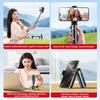 Mini Selfie-Stick Tragbarer Handyhalter Aufnahmehilfe Vielseitiges Integriertes Design Bluetooth-Fernbedienung Für Live-Übertragun