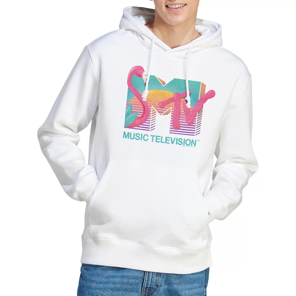 MTV Mens Flamingo Logo Hoodie