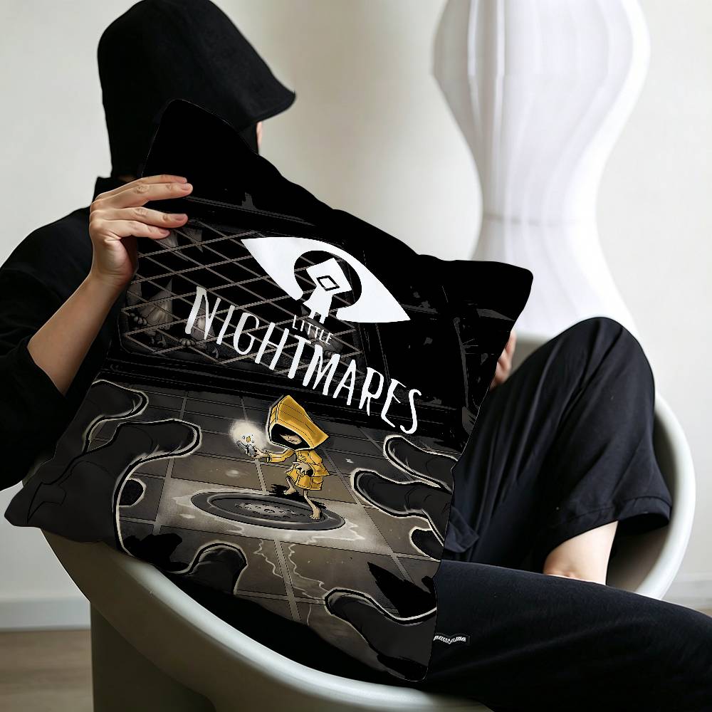 Game L-Little Nightmares Pillowcase toon Gift Cushion Cover Bedroom Home Sofa Chair Seat Decor pillow case