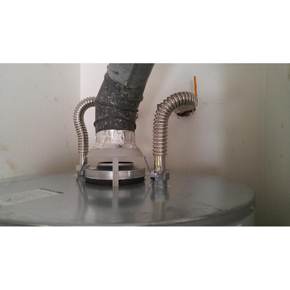 2 Pack Heavy Duty Durable Stainless Steel Corrugated Water Flex Connector with Extra Thick Washers for Water Heater and Water Softener (18x1 FIP)