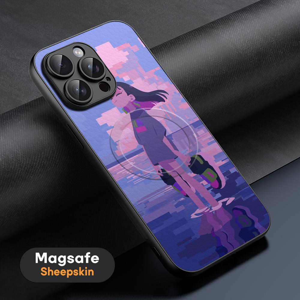 Zutomayo Anime Singer Pattern Design Phone Case For iPhone 17 16 15 14 13 12 11 Plus Pro Max  High-end Luxury Magsafe Sheepskin