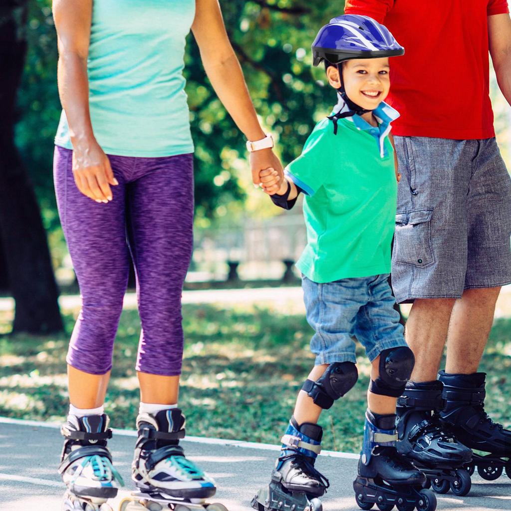 Professional Children Skateboarding Helmet Kid Skating Multi Sport Helmet(Blue )