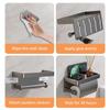Punch-free Bathroom Tissue Self Baffle Design Tissue Roll Hanger Toilet Paper Holder  Home