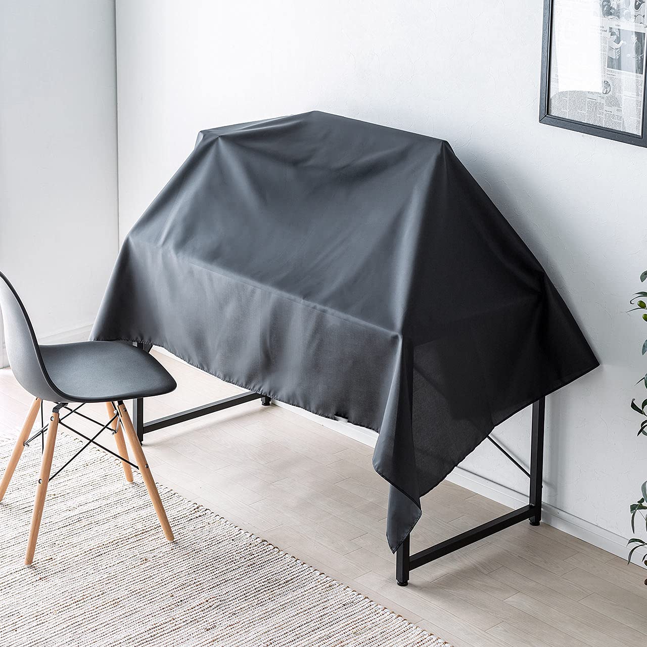 

Sanwa Direct Multi-Cover, Anti-Static Fabric, Washable, Display/Printer Cover [Made in Japan], 200cm (W) x 150cm (H), Large Size, Black, 200-DCV039