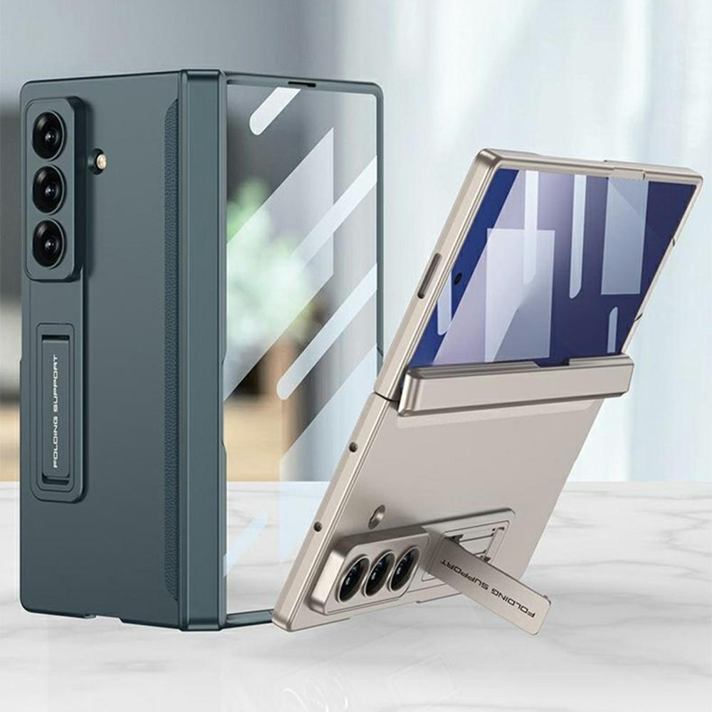 GKK For Samsung Galaxy Z Fold7 5G Case with Clear Screen Film Magnetic Hinge Kickstand Phone Cover