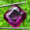 17 Mm Natural Padparadscha Sapphire Asscher Cut Certified Loose Gemstone