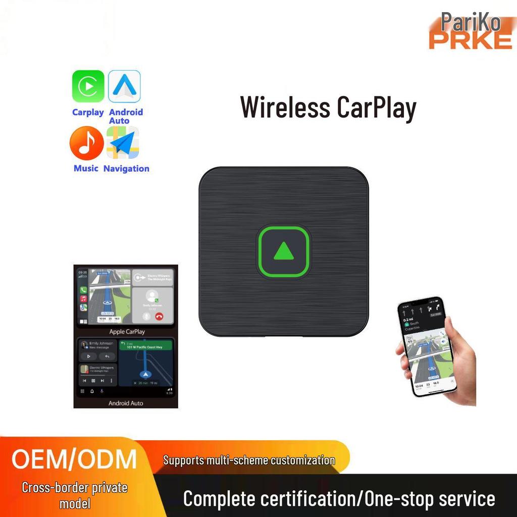 2025 Cross-Border 2-in-1 Wireless CarPlay & Android Auto Adapter