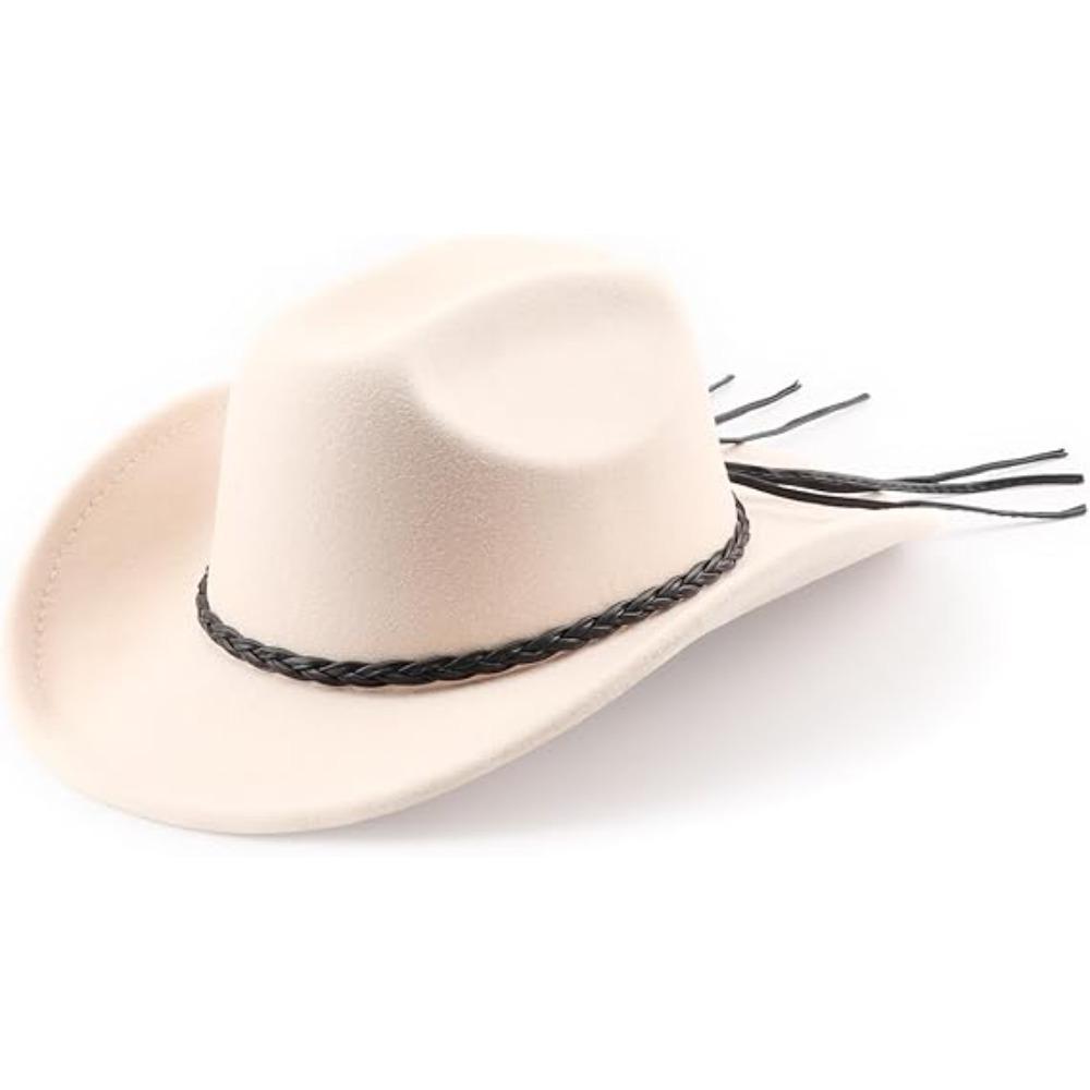JYL TS DIY  Cowboy Hat Unisex Classic Minimalist Western Hat  Blend