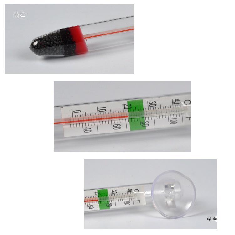 Mini Glass Aquarium Thermometer: Accurate Water Temperature Gauge for Fish Tanks