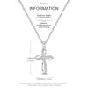 925 Silver Necklace Four-leaf Clover Zircon Pendant Necklace for Women Anniversary Birthday Jewelry Gifts