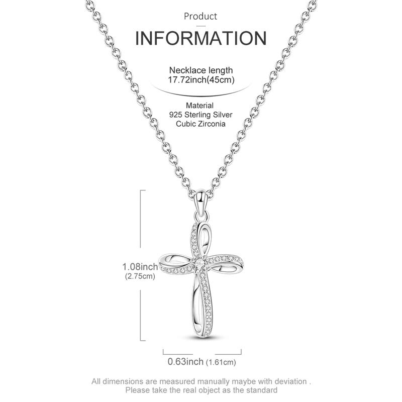 925 Silver Necklace Four-leaf Clover Zircon Pendant Necklace for Women Anniversary Birthday Jewelry Gifts