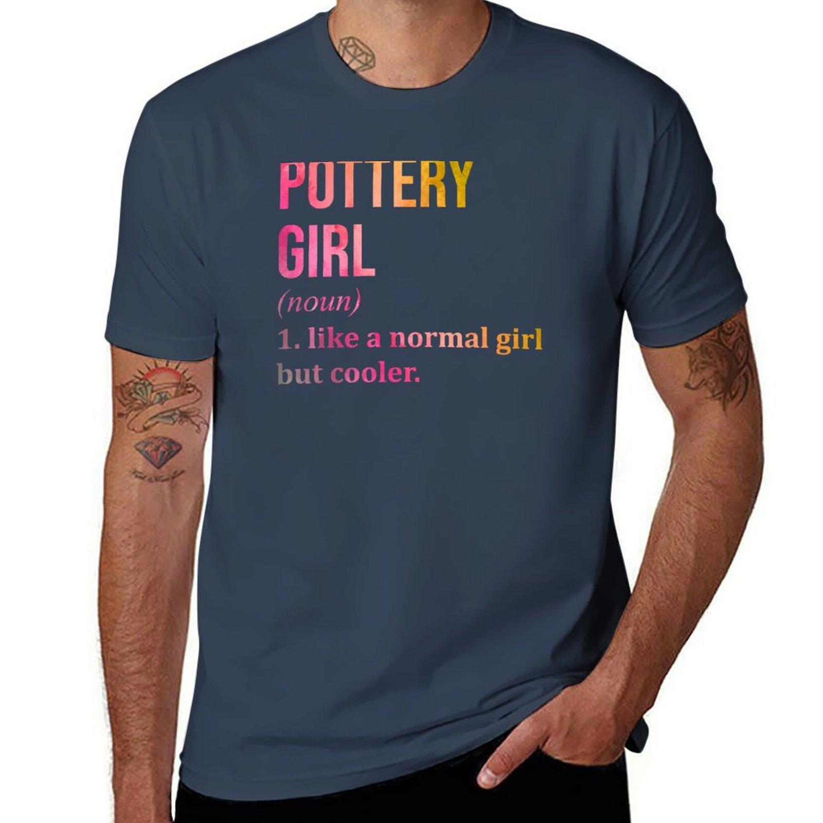 Pottery Girl Definition In Watercolor Tshirt Plus Size All Match Tee Shirt S