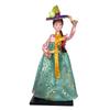 Hanbok Doll Mini Portable Korean Geisha Doll Traditional Handicraft for Birthday Presents Store Tabletop Household Bookshelf