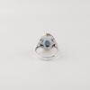 London Blue Topaz Gemstone 925 Sterling Silver Statement Jewelry Pretty Ring Engagement Gift RR-84-16