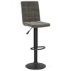 Bar Stool Set of 2 Dark Gray Velvet