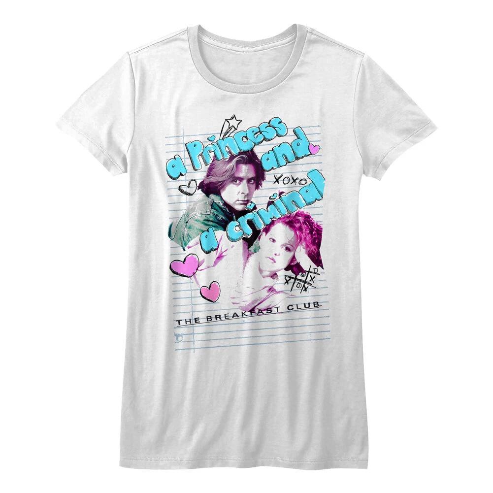 The Breakfast Club Movie A Princess And A Criminal Clair & John Women s T Shirt M