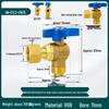 All-Copper Valve Manifold: Three-Way Union, Male/Female Thread Ball Valve for Underfloor Heating and Wall-Hung Boilers