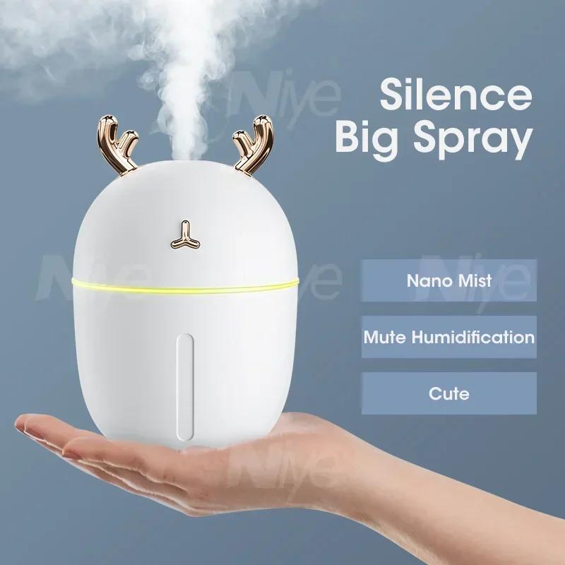 Mini USB Portable Humidifier Cute Pet Design Mute Desktop Aromatherapy Oil Diffuser Air Purifier for Home Office Car
