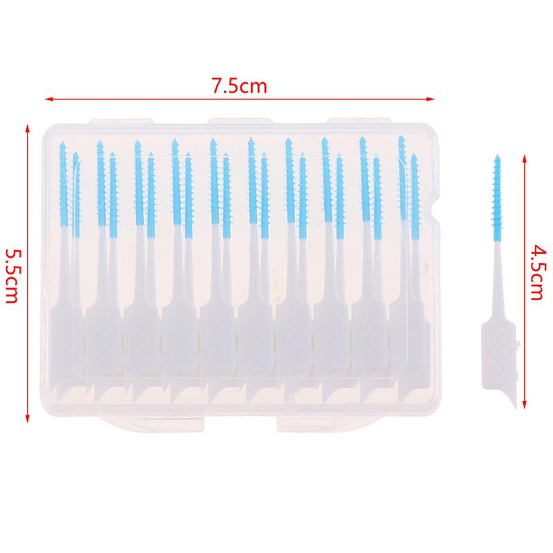 20/40Pcs Interdental Brush Cleaning Between Teeth Oral Care Toothpick Dental Tool Floss Orthodontic Oral Dental Hygiene Tool