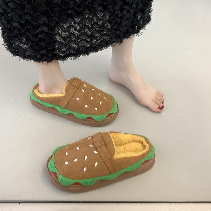 Fashion 2025 Autumn Women Slippers Funny Warm Baotou Shoes Platform Clogs Mules Outdoor Beach Sandals Casual Home Slippers Slides Women