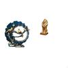 Figurine Craft Knick Knack Resin Lion Sculpture Statue Collectible Tabletop Art Decorative for House