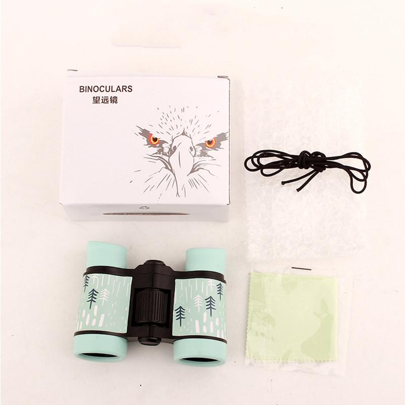 4x30 izable Fit Toy Binoculars For Kids Bird Watching Far And Near Educational Learning Hiking Childrens Outdoor Activity Play Toys