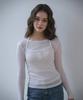 VEM.VER Button Point Bustier Layered T-Shirt_White