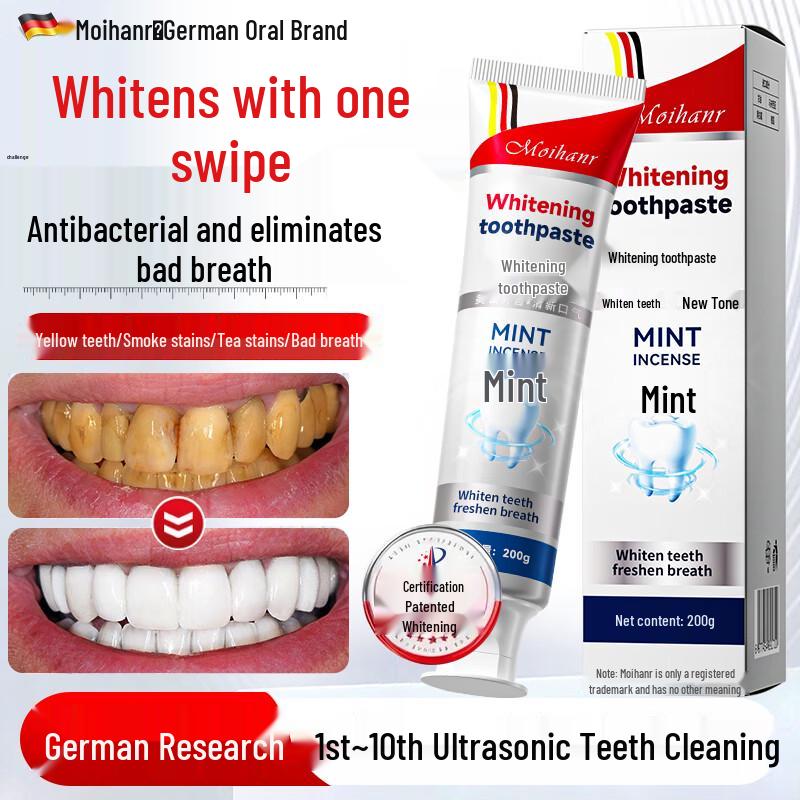 

MOIHANR German Whitening Toothpaste with Fluoride