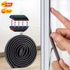 1-5 Meter magnetisches selbstklebendes Türdichtungsband Flexibles Magnetband für Türfenster staubdicht Antikollision Wasserdicht