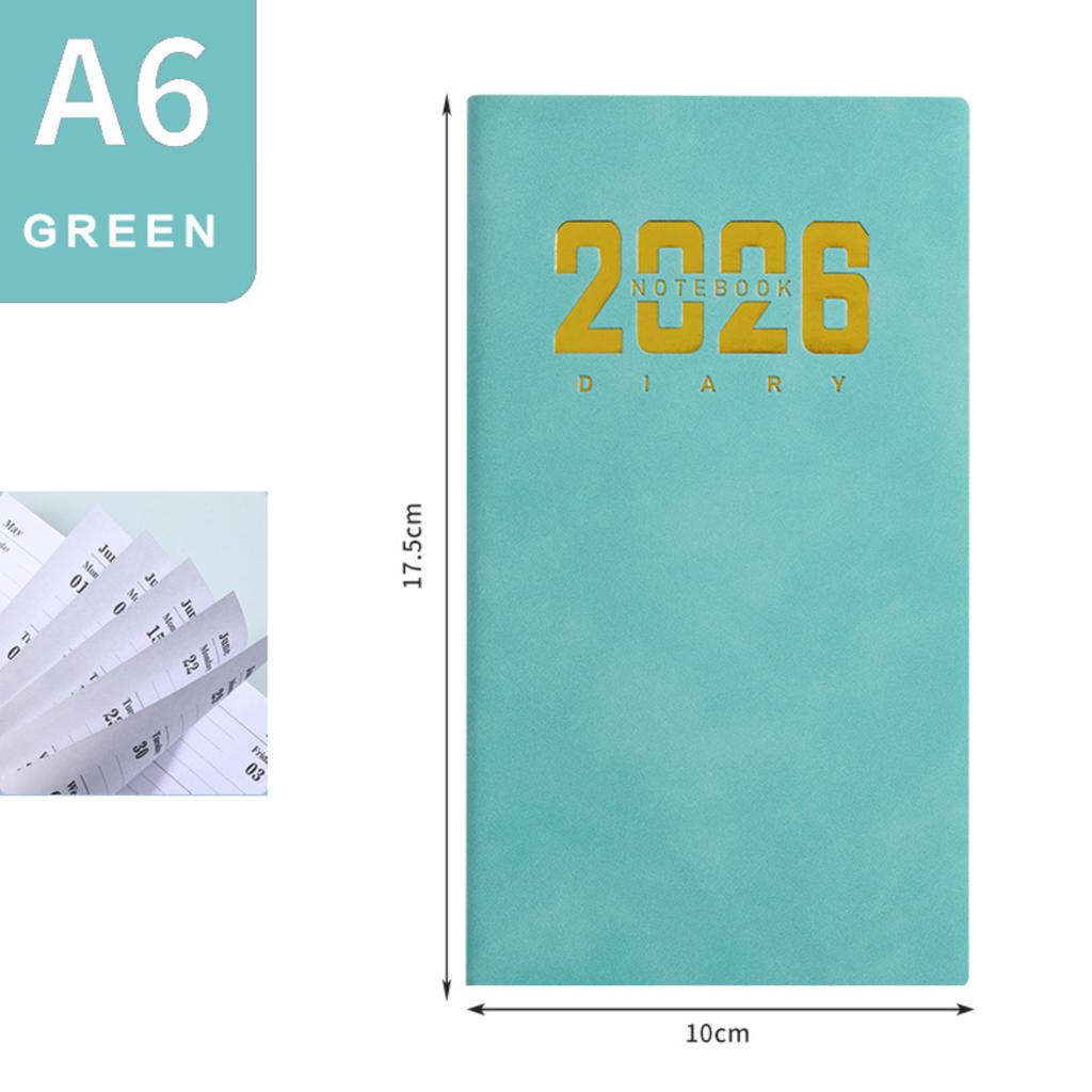 English Note-taking And Scheduler, A6 Daily Planner, Pocket-sized Portable Notebook, 365-day Weekly Planner