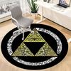 Legend of Zelda Power Courage Office Round Area Rug, Indoor Mat Suitable For Office,Living Room Home Decor, Room Deco A0908134