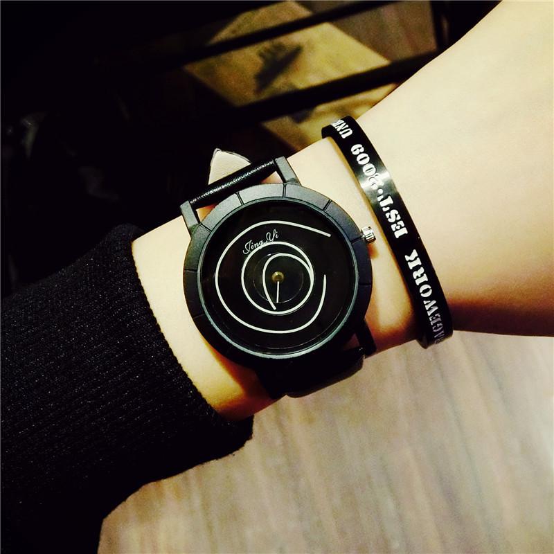 CE127 Fashionable Men Watch Concept Without Pointers,minimalist Creativity, Minimalist Quartz Watches, Clock Gift Watches for Ma