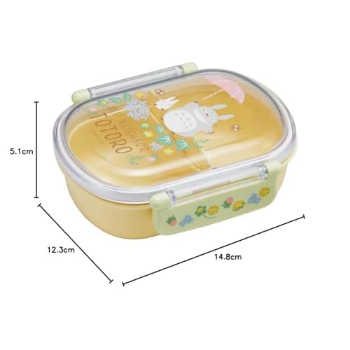 Skater Children's Antibacterial Lunch Box, Fluffy, 360ml, Totoro, Sanpomichi Design, Made in Japan, QAF2BAAG-A