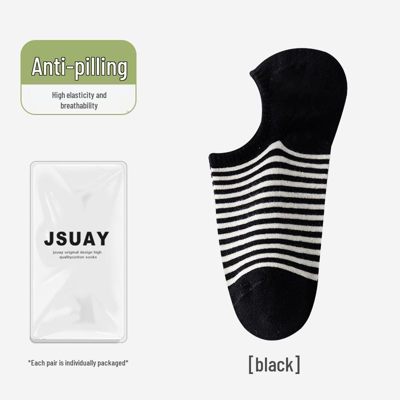 Spring Women's Invisible No-Drop Heel Socks, Non-Slip, Sweat-Absorbent, Shallow-Mouth Design