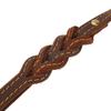 Double Handle Leather Dog Leash Genuine Cowhide Brass Hook Dog Rope  German Shepherd