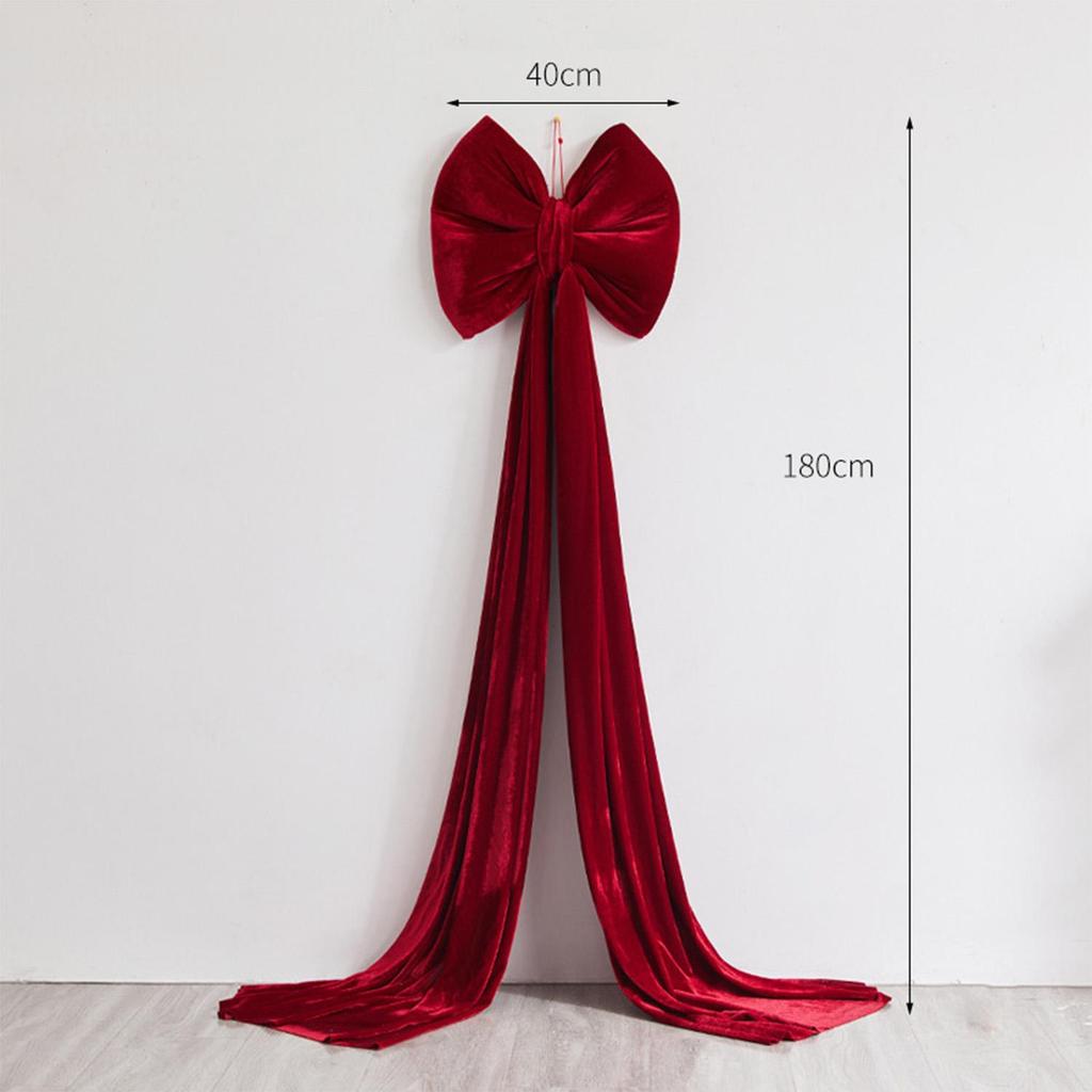 Large Red Bow Tree Topper, Christmas Bow for Tree, Hotel and Mall Decoration