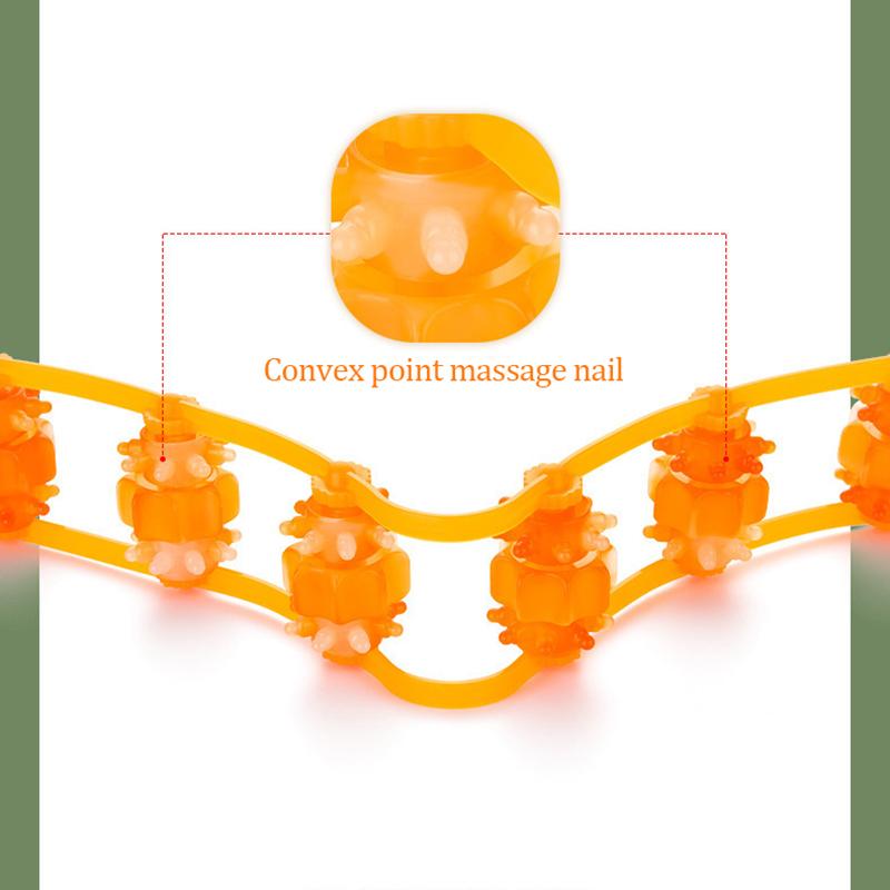 Plastic Back Puller Fitness Thin Back Shoulder Waist Massager Manual Roller Massage Gua Sha Tools Back Massage Artifact