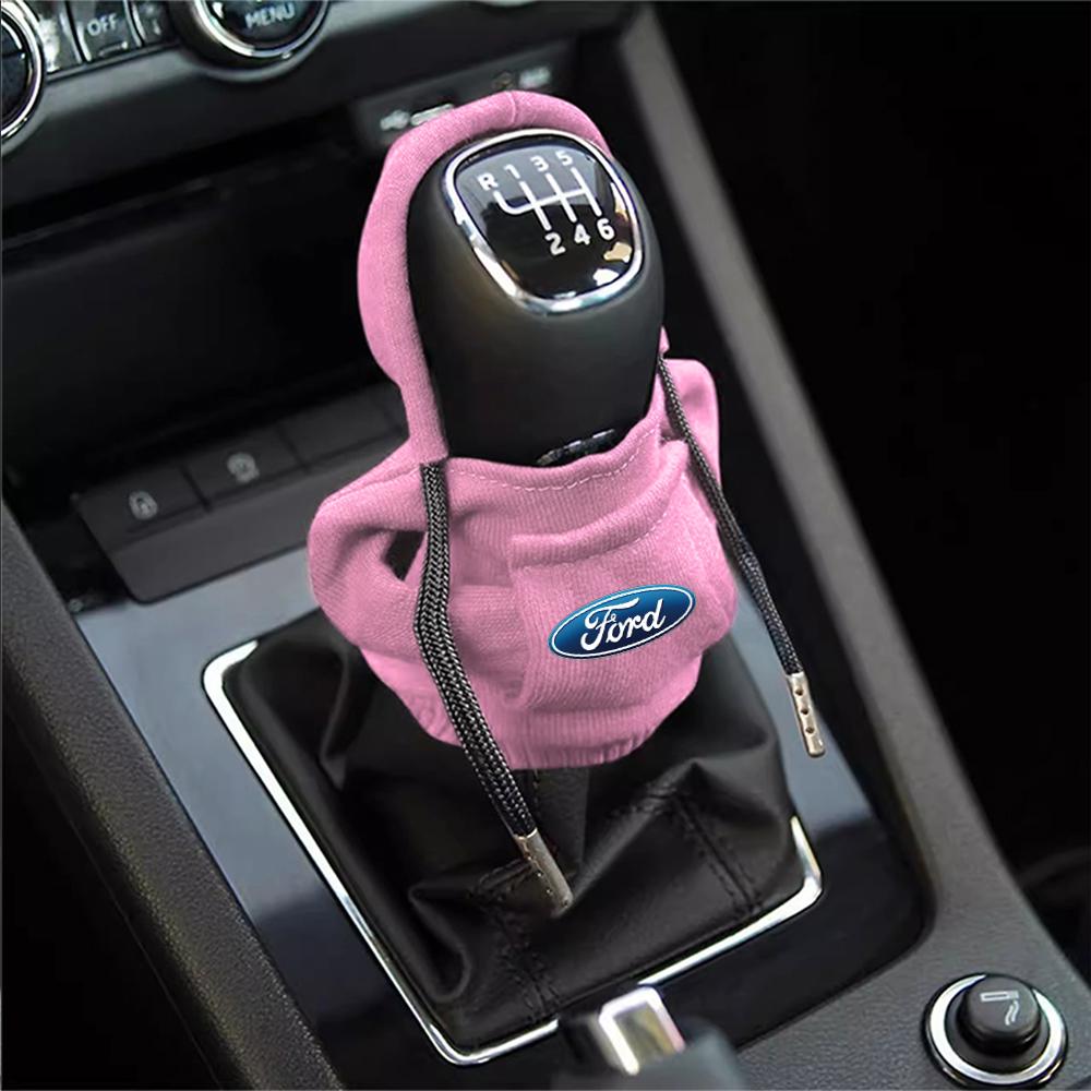 Ford STRACING Car Center Console Gear Shift Hoodie Sweatshirt Handle Clothe for SHELBY mk7 Ranger Mondeo S-MAX Kuga Focus Fiesta