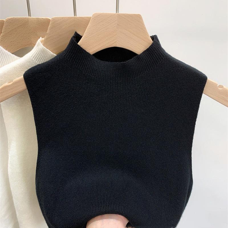 Damen Strick Tank Top Sommer Herbst Schlank Pullover Kurze Ärmel Solide Frühling Herbst Pullover Pullover