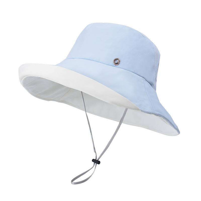 8486 new spring and summer eaves sunshade bucket hat fashion hat women's outdoor versatile sunscreen sun hat