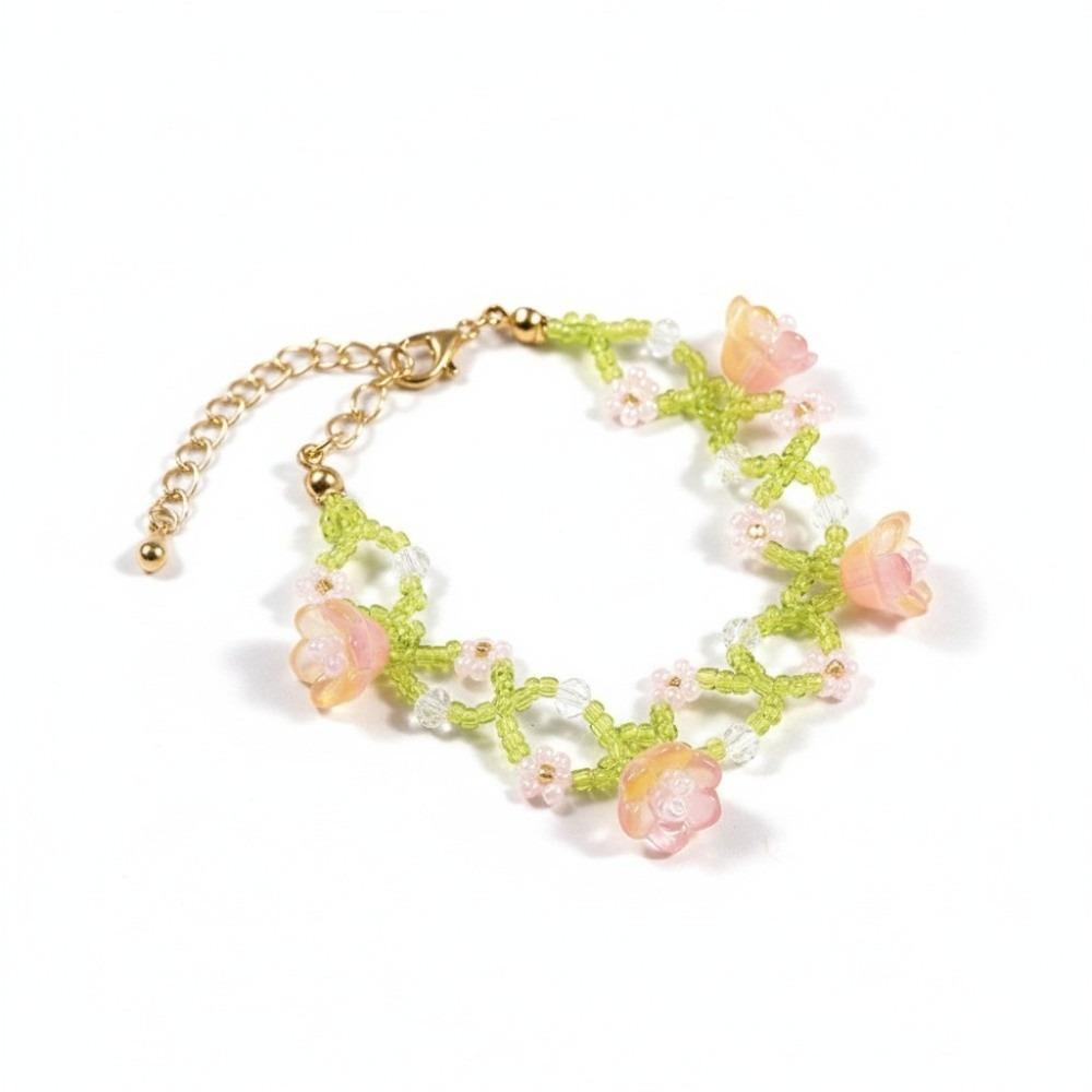Dainty Beaded Bracelet Beaded Handmade Wrist Jewelry Wrist Hand Accessory For Women