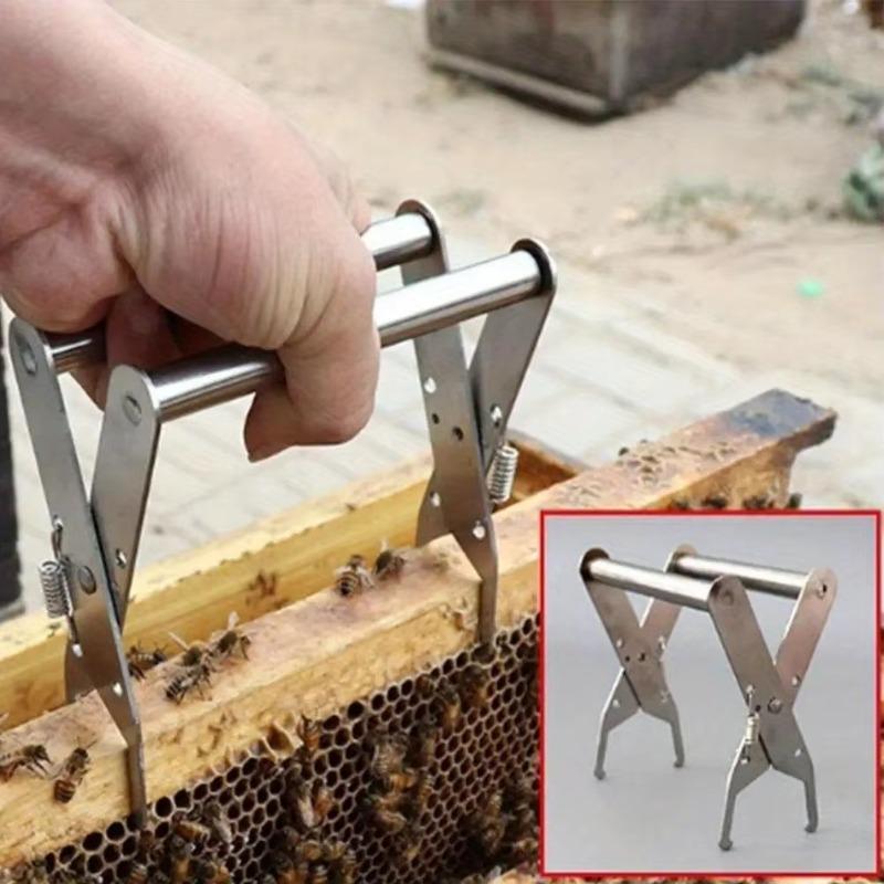 Beekeeping Accessories Increase Honey Bee Tool Bee Hive Frame Holder Stainless Steel Capture Frame Grip Beehive Clip Clamp Grasp
