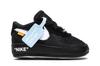 Kids' Sneakers Nike Air Force 1 Low Off-White Black White (I) Black/White-Cone-Black