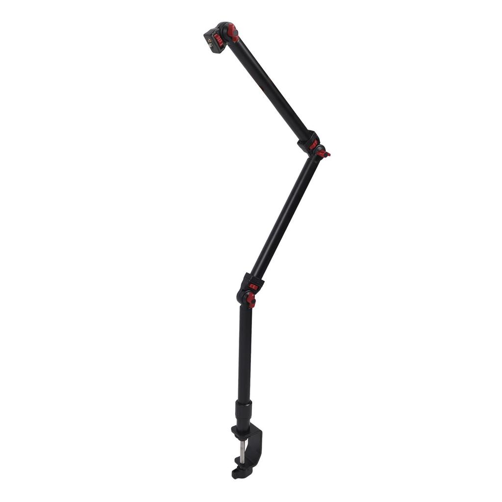 Articulating Arm 3 Section Adjustable Detachable 1 4inch 3 8inch 5 8inch Screw 360 Degrees  Ball Head C Clamp Aluminum