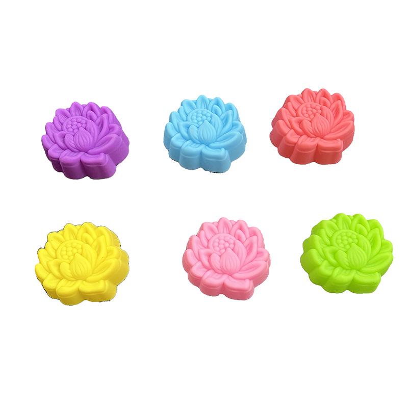 Lotus Silicone Mold: 5cm Cake, Candle, Aroma, Epoxy, Handmade Soap Mold Cups