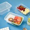 Disposable Rectangular Food Containers with Lids (10-Pack)